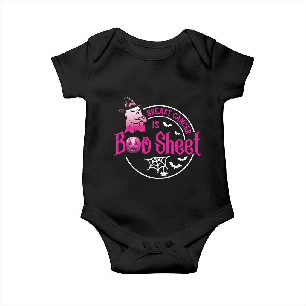 Breast Cancer Is Boo Sheet Baby Onesie October Ghost Pink Ribbon - Wonder Print Shop