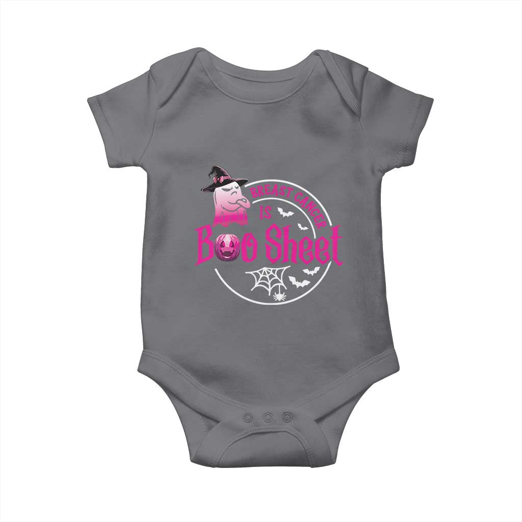Breast Cancer Is Boo Sheet Baby Onesie October Ghost Pink Ribbon - Wonder Print Shop