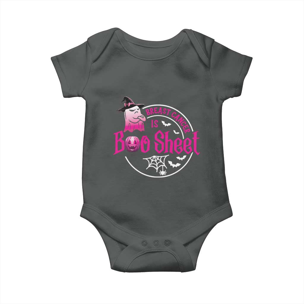 Breast Cancer Is Boo Sheet Baby Onesie October Ghost Pink Ribbon - Wonder Print Shop