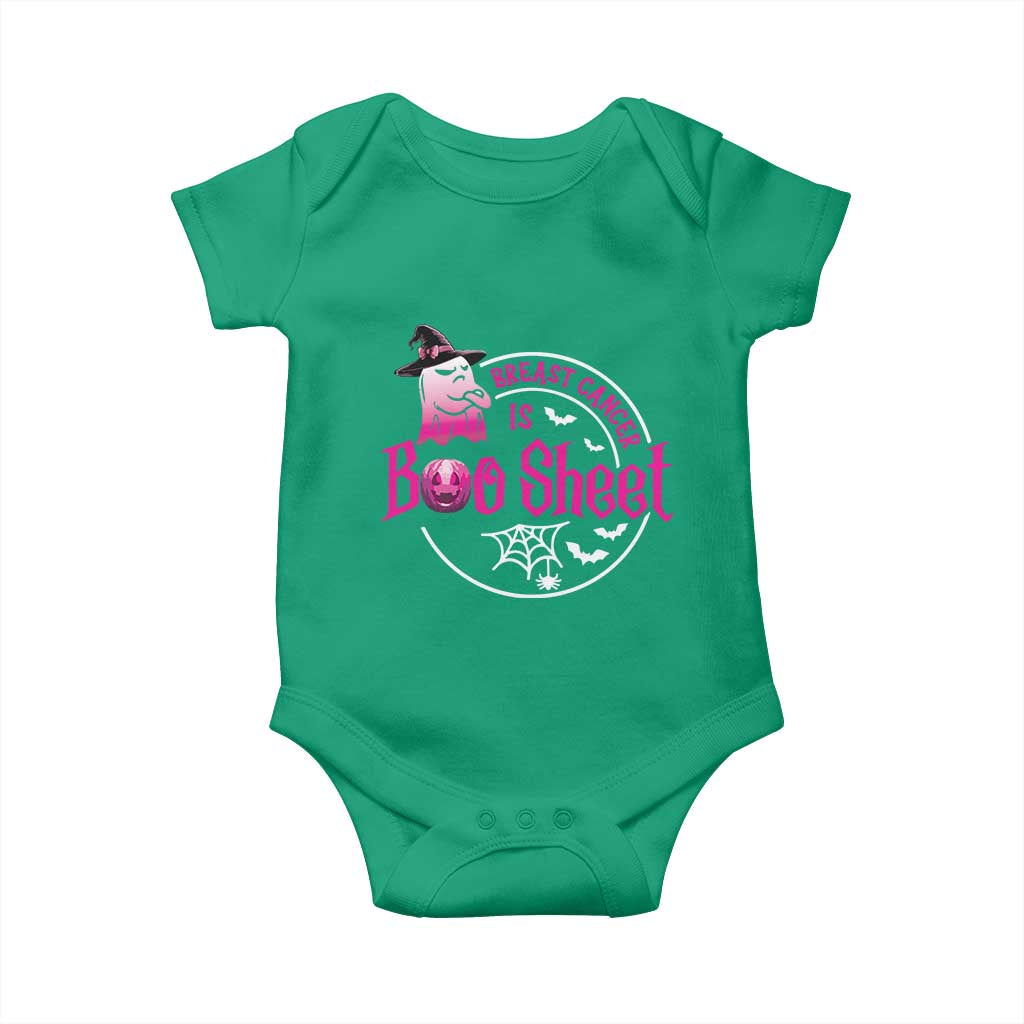 Breast Cancer Is Boo Sheet Baby Onesie October Ghost Pink Ribbon - Wonder Print Shop