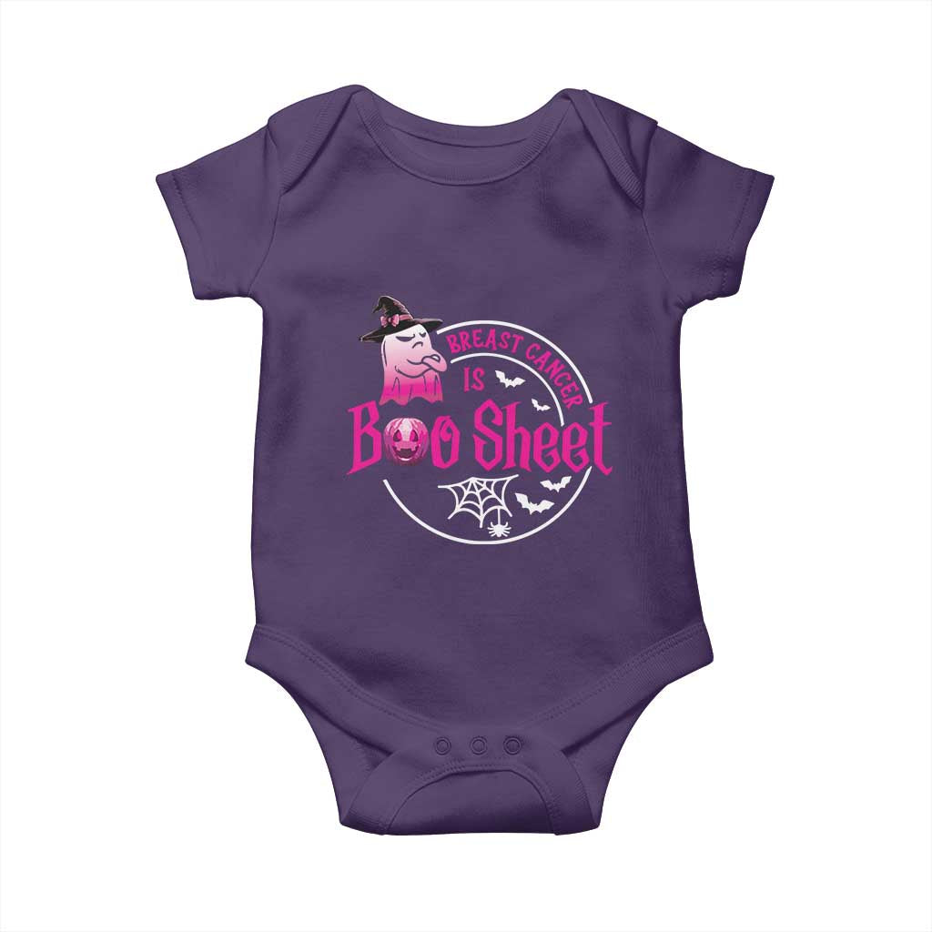 Breast Cancer Is Boo Sheet Baby Onesie October Ghost Pink Ribbon - Wonder Print Shop