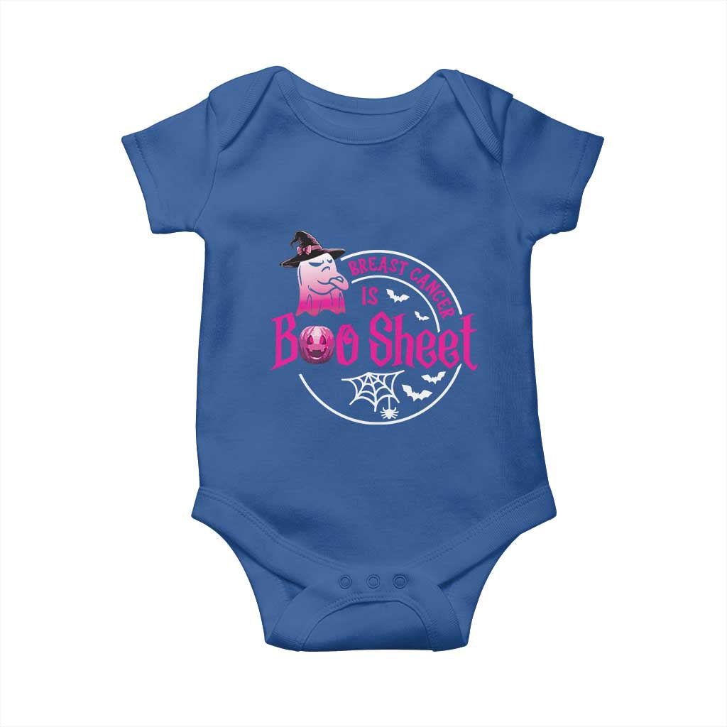 Breast Cancer Is Boo Sheet Baby Onesie October Ghost Pink Ribbon - Wonder Print Shop