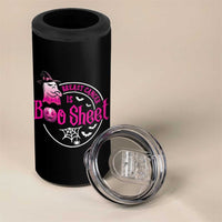 Breast Cancer Is Boo Sheet 4 in 1 Can Cooler Tumbler October Ghost Pink Ribbon - Wonder Print Shop