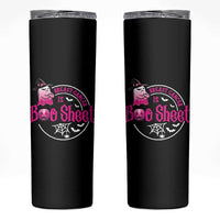 Breast Cancer Is Boo Sheet Skinny Tumbler October Ghost Pink Ribbon - Wonder Print Shop
