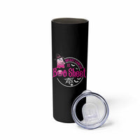 Breast Cancer Is Boo Sheet Skinny Tumbler October Ghost Pink Ribbon - Wonder Print Shop