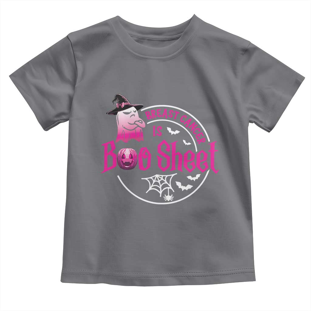 Breast Cancer Is Boo Sheet Toddler T Shirt October Ghost Pink Ribbon - Wonder Print Shop