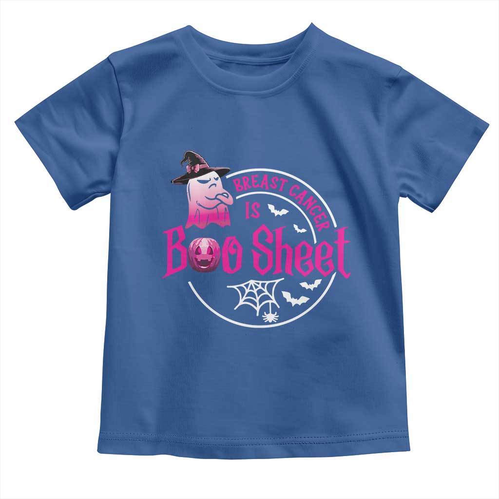 Breast Cancer Is Boo Sheet Toddler T Shirt October Ghost Pink Ribbon - Wonder Print Shop