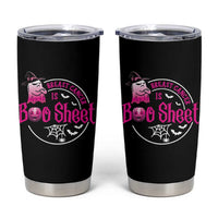Breast Cancer Is Boo Sheet Tumbler Cup October Ghost Pink Ribbon - Wonder Print Shop