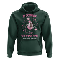 Breast Cancer Halloween Hoodie In October Ghost Wear Pink Black Cat - Wonder Print Shop