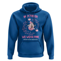 Breast Cancer Halloween Hoodie In October Ghost Wear Pink Black Cat - Wonder Print Shop