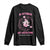 Breast Cancer Halloween Long Sleeve Shirt In October Ghost Wear Pink Black Cat - Wonder Print Shop