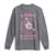 Breast Cancer Halloween Long Sleeve Shirt In October Ghost Wear Pink Black Cat - Wonder Print Shop