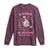 Breast Cancer Halloween Long Sleeve Shirt In October Ghost Wear Pink Black Cat - Wonder Print Shop