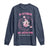 Breast Cancer Halloween Long Sleeve Shirt In October Ghost Wear Pink Black Cat - Wonder Print Shop