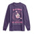 Breast Cancer Halloween Long Sleeve Shirt In October Ghost Wear Pink Black Cat - Wonder Print Shop