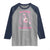 Breast Cancer Halloween Raglan Shirt In October Ghost Wear Pink Black Cat - Wonder Print Shop