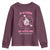 Breast Cancer Halloween Youth Sweatshirt In October Ghost Wear Pink Black Cat - Wonder Print Shop