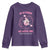 Breast Cancer Halloween Youth Sweatshirt In October Ghost Wear Pink Black Cat - Wonder Print Shop