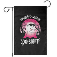 Breast Cancer Is Boo Sheet Garden Flag In October Ghost Wear Pink - Wonder Print Shop