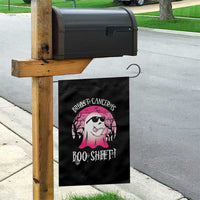 Breast Cancer Is Boo Sheet Garden Flag In October Ghost Wear Pink - Wonder Print Shop