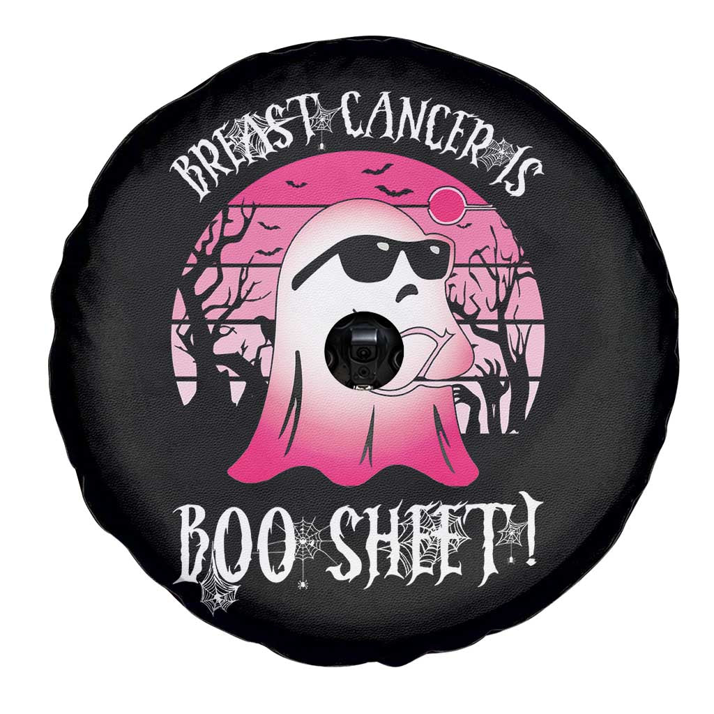 Breast Cancer Is Boo Sheet Spare Tire Cover In October Ghost Wear Pink - Wonder Print Shop