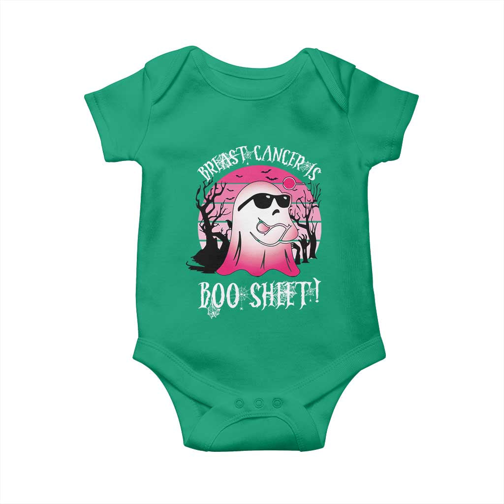 Breast Cancer Is Boo Sheet Baby Onesie In October Ghost Wear Pink - Wonder Print Shop