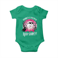 Breast Cancer Is Boo Sheet Baby Onesie In October Ghost Wear Pink - Wonder Print Shop