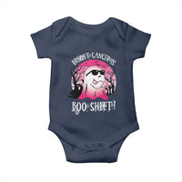 Breast Cancer Is Boo Sheet Baby Onesie In October Ghost Wear Pink - Wonder Print Shop