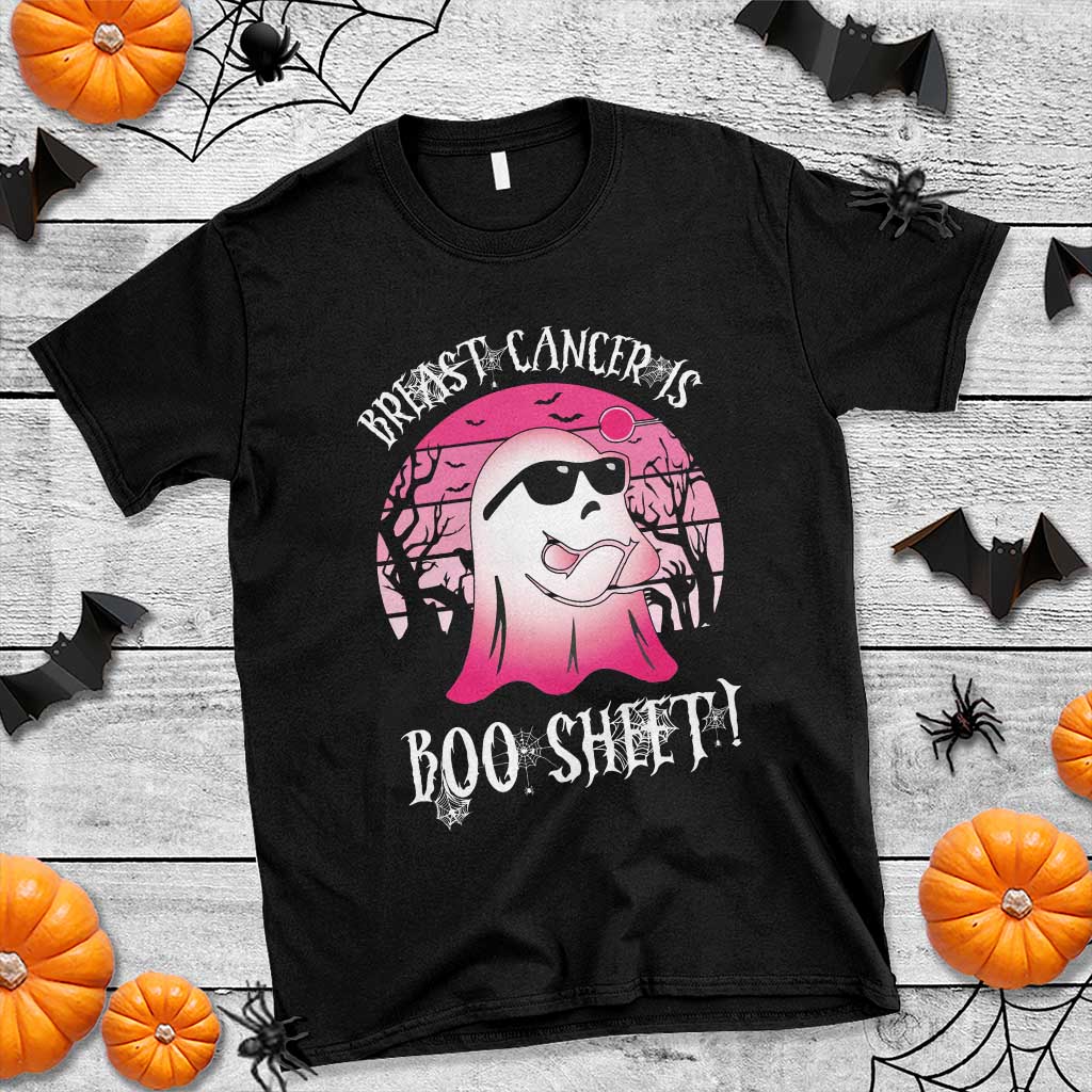 Breast Cancer Is Boo Sheet T Shirt In October Ghost Wear Pink - Wonder Print Shop