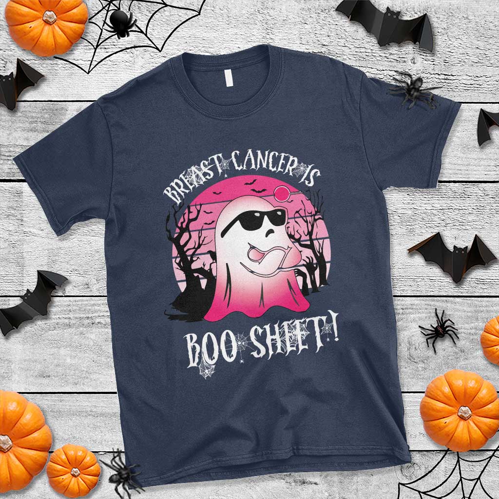 Breast Cancer Is Boo Sheet T Shirt In October Ghost Wear Pink - Wonder Print Shop
