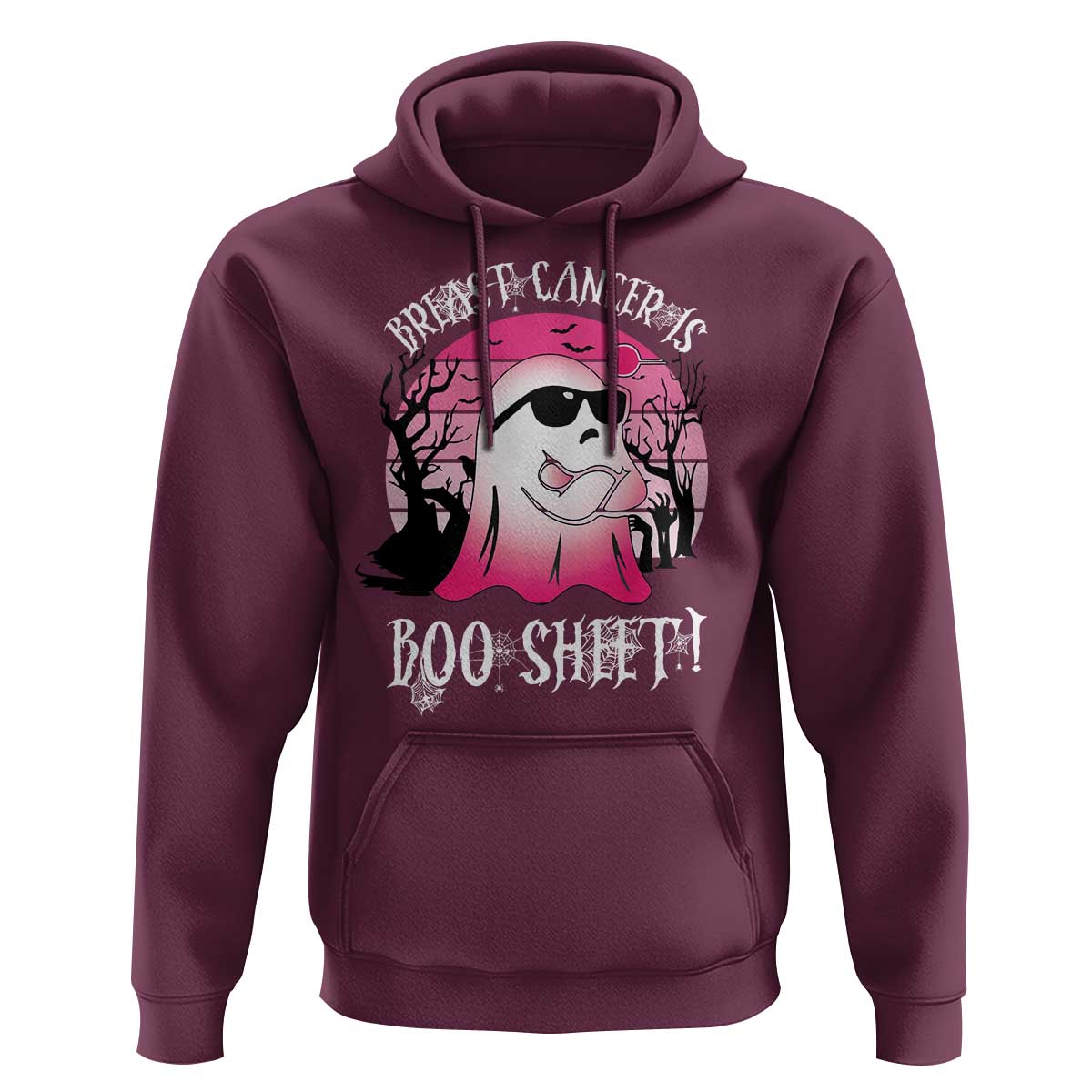 Breast Cancer Is Boo Sheet Hoodie In October Ghost Wear Pink - Wonder Print Shop