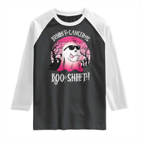 Breast Cancer Is Boo Sheet Raglan Shirt In October Ghost Wear Pink - Wonder Print Shop