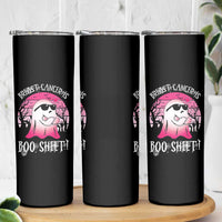 Breast Cancer Is Boo Sheet Skinny Tumbler In October Ghost Wear Pink - Wonder Print Shop