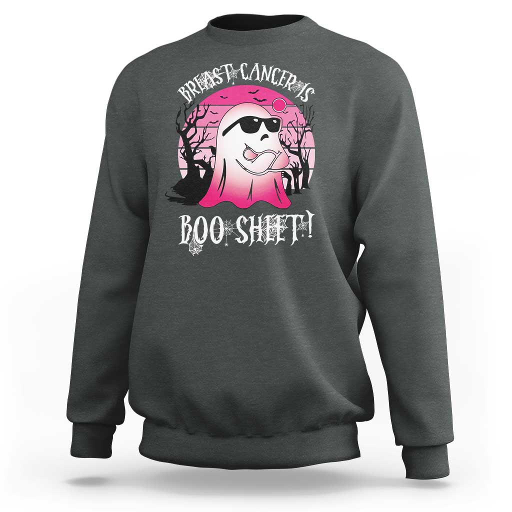 Breast Cancer Is Boo Sheet Sweatshirt In October Ghost Wear Pink - Wonder Print Shop