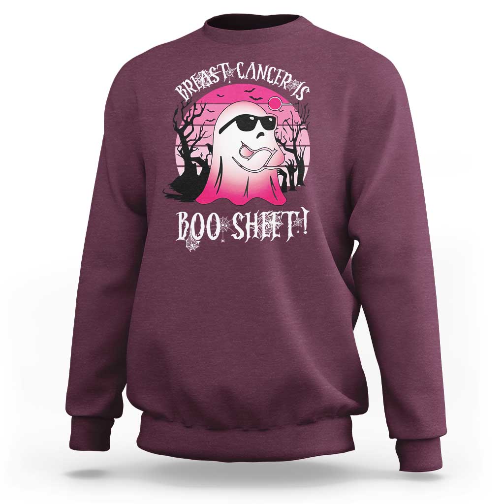 Breast Cancer Is Boo Sheet Sweatshirt In October Ghost Wear Pink - Wonder Print Shop