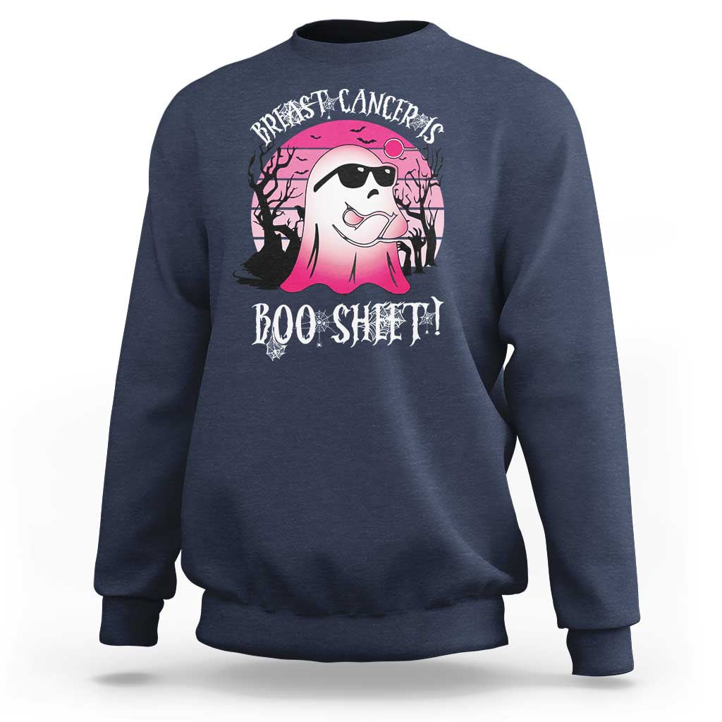 Breast Cancer Is Boo Sheet Sweatshirt In October Ghost Wear Pink - Wonder Print Shop