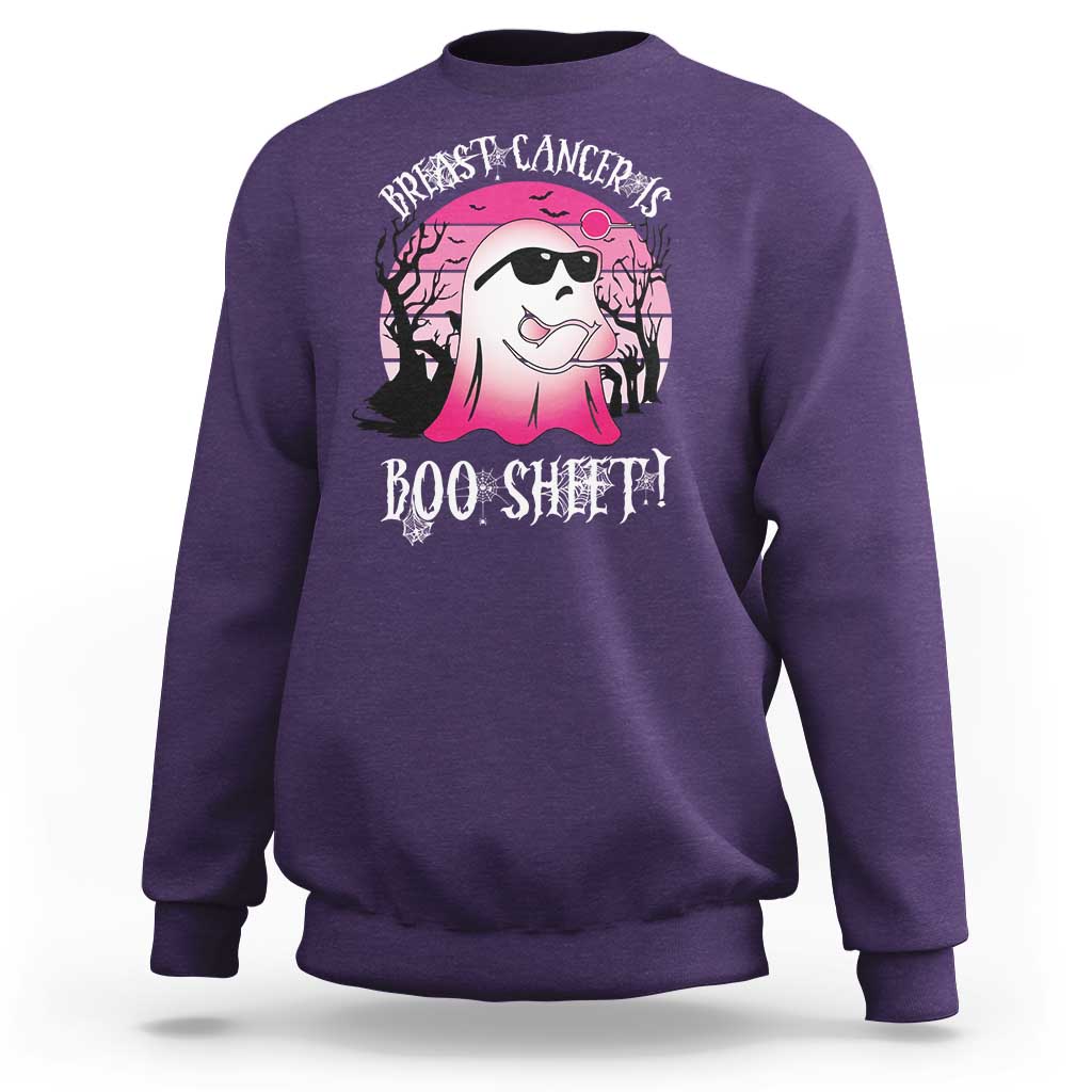 Breast Cancer Is Boo Sheet Sweatshirt In October Ghost Wear Pink - Wonder Print Shop