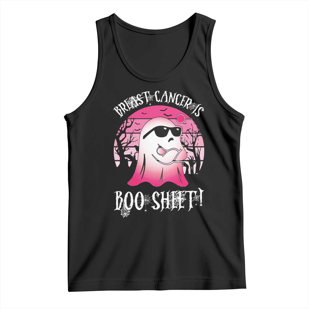 Breast Cancer Is Boo Sheet Tank Top In October Ghost Wear Pink - Wonder Print Shop