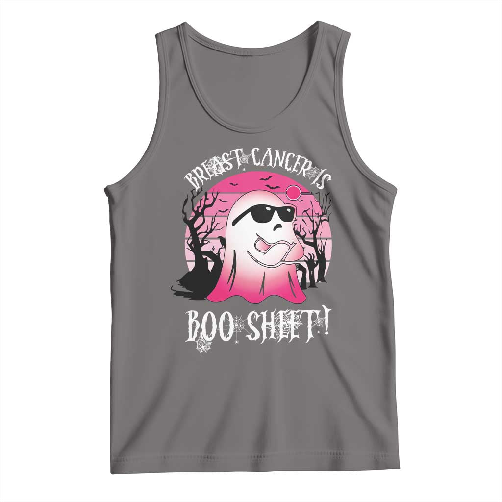 Breast Cancer Is Boo Sheet Tank Top In October Ghost Wear Pink - Wonder Print Shop