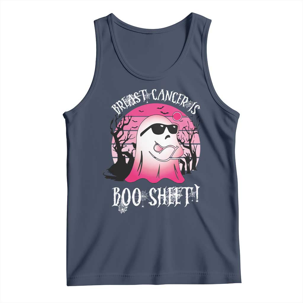 Breast Cancer Is Boo Sheet Tank Top In October Ghost Wear Pink - Wonder Print Shop