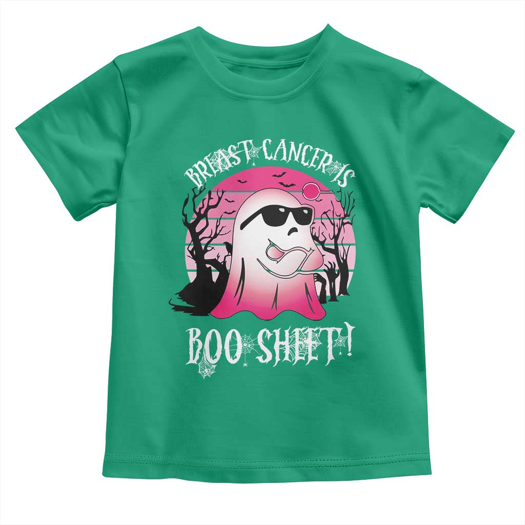 Breast Cancer Is Boo Sheet Toddler T Shirt In October Ghost Wear Pink - Wonder Print Shop
