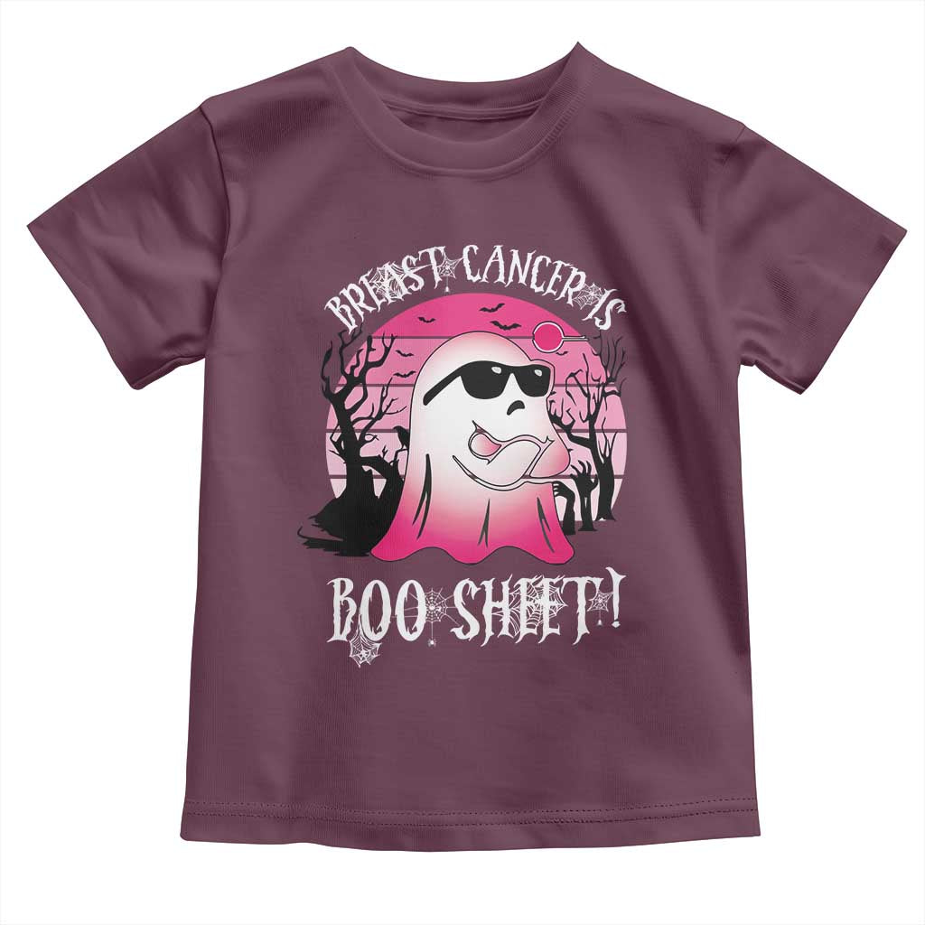 Breast Cancer Is Boo Sheet Toddler T Shirt In October Ghost Wear Pink - Wonder Print Shop