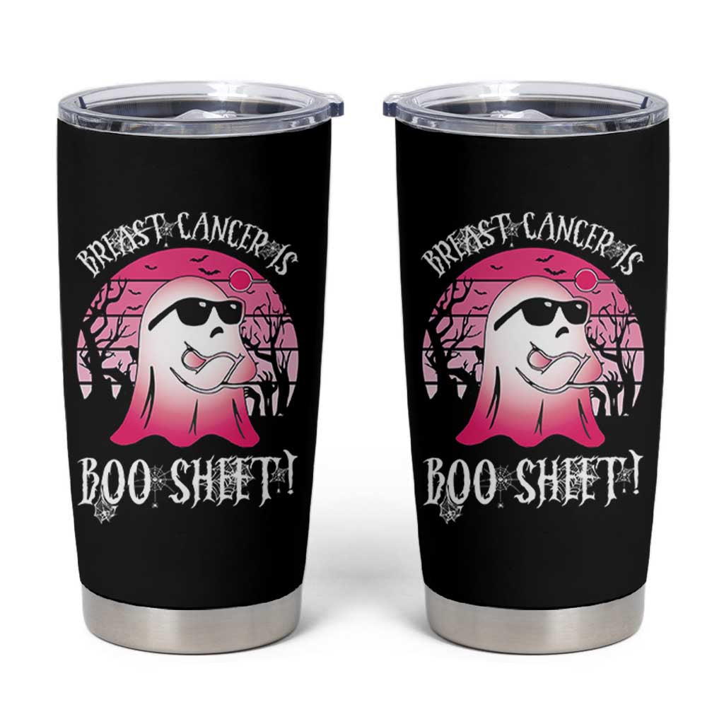 Breast Cancer Is Boo Sheet Tumbler Cup In October Ghost Wear Pink - Wonder Print Shop