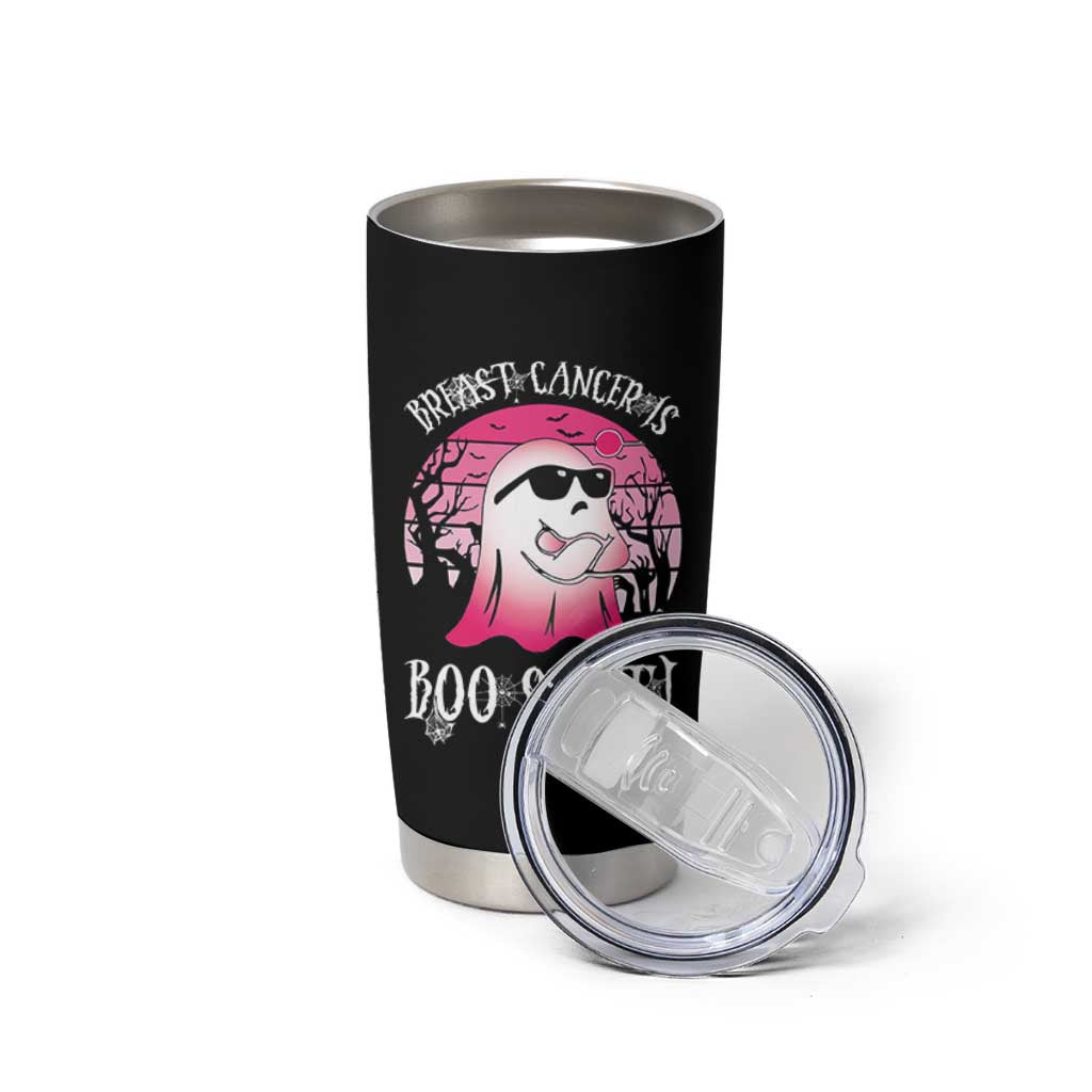 Breast Cancer Is Boo Sheet Tumbler Cup In October Ghost Wear Pink - Wonder Print Shop