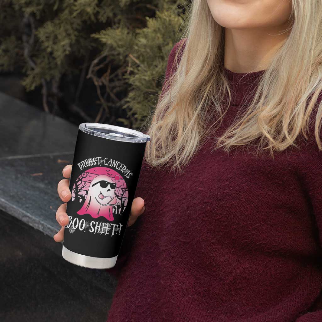 Breast Cancer Is Boo Sheet Tumbler Cup In October Ghost Wear Pink - Wonder Print Shop