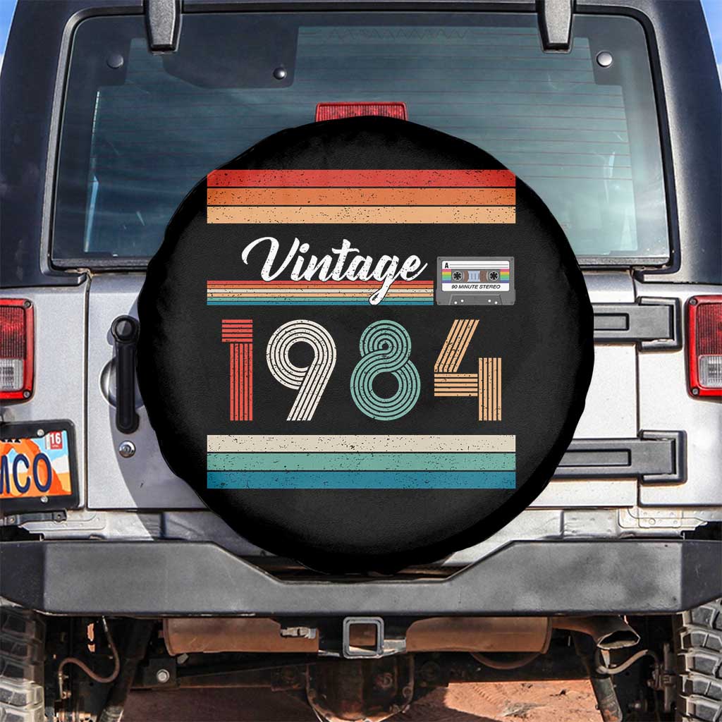 1984 Retro Birthday Spare Tire Cover Vintage 42th Birthday Gift Classic 90s Style - Wonder Print Shop