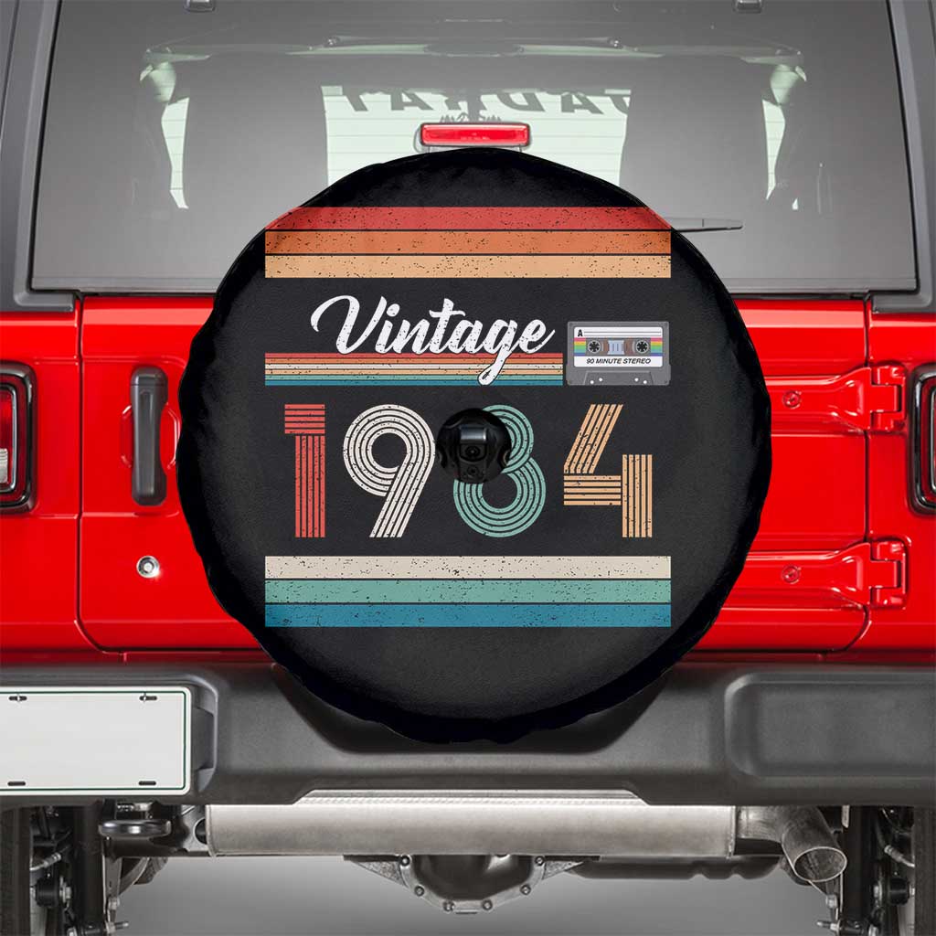 1984 Retro Birthday Spare Tire Cover Vintage 42th Birthday Gift Classic 90s Style - Wonder Print Shop