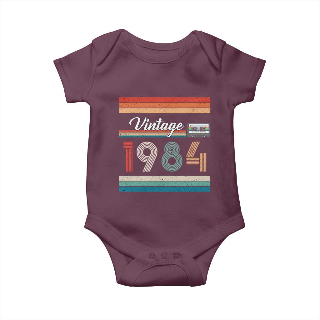 1984 Retro Birthday Baby Onesie Vintage 42th Birthday Gift Classic 90s Style - Wonder Print Shop