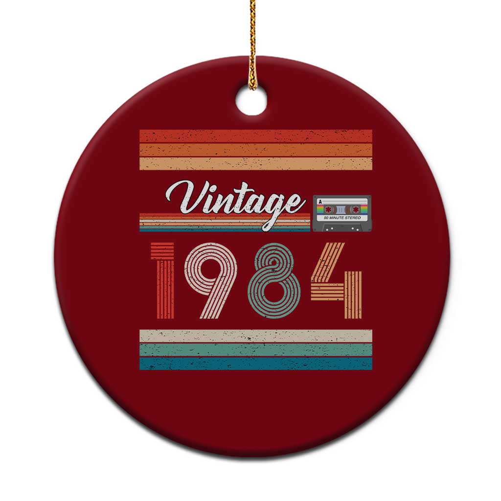 1984 Retro Birthday Ceramic Ornament Vintage 42th Birthday Gift Classic 90s Style - Wonder Print Shop