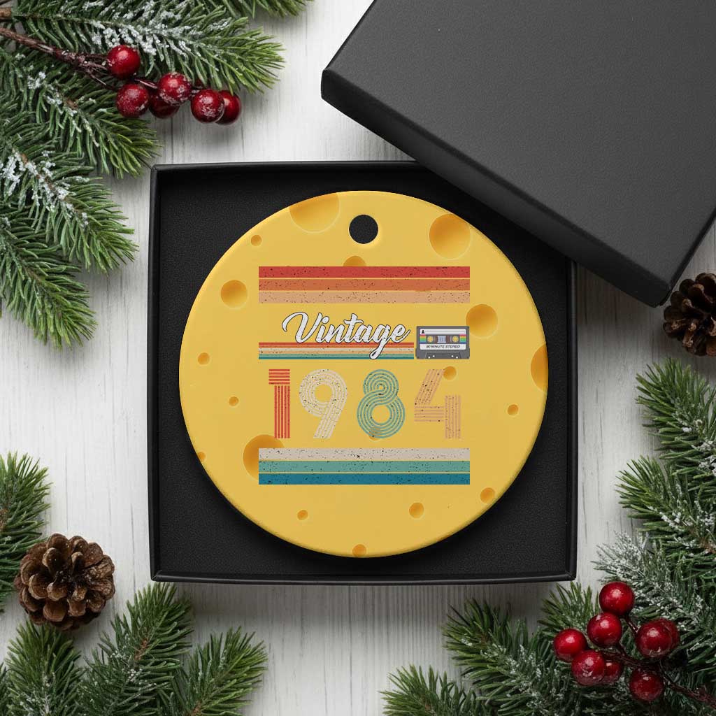 1984 Retro Birthday Ceramic Ornament Vintage 42th Birthday Gift Classic 90s Style - Wonder Print Shop